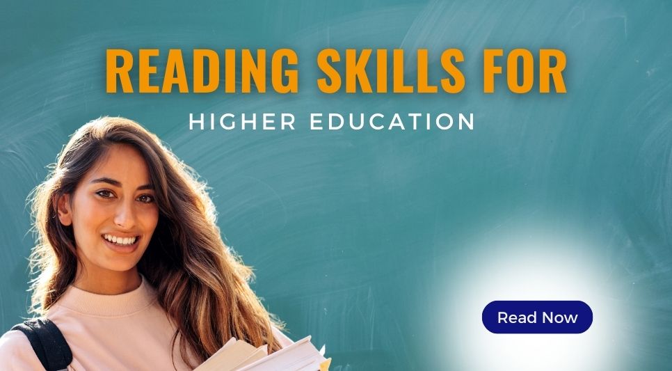 College student with long brown hair holding books for reading against a chalkboard