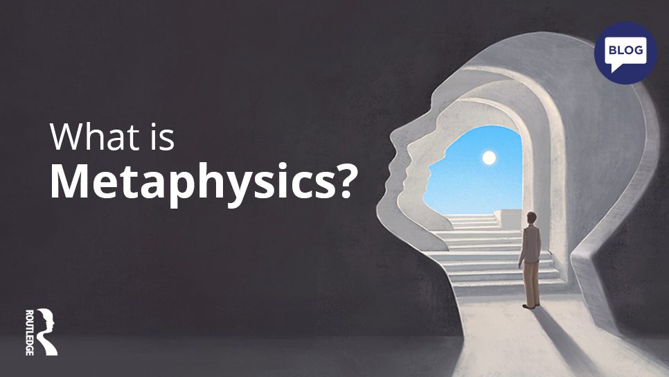 An outline of a person's head, on a dark background. The head outline contains a picture of a bright sky and a person.